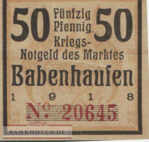 Babenhausen - 50  Pfennig (#VAB001_1b_AU)