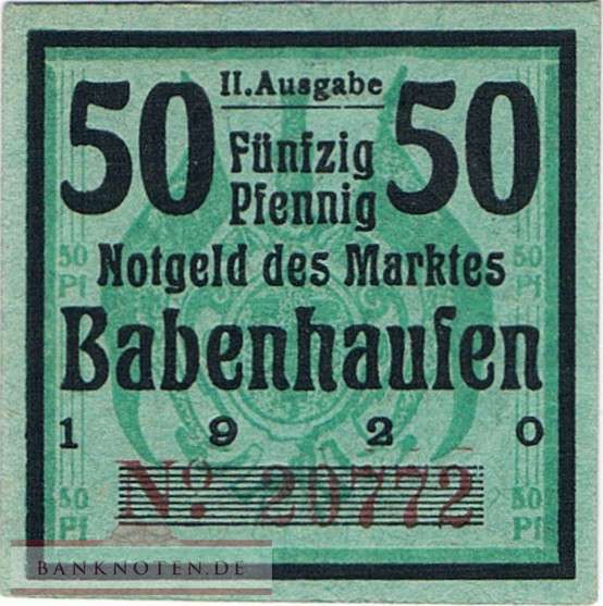 Babenhausen - 50  Pfennig (#VAB001_3a_UNC)