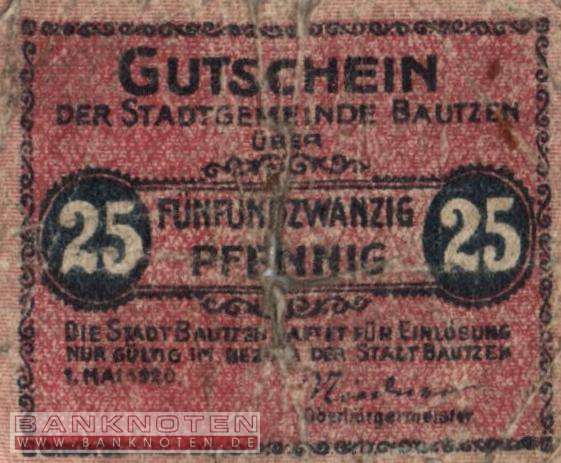 Bautzen - 25  Pfennig (#VAB011_5b_G)