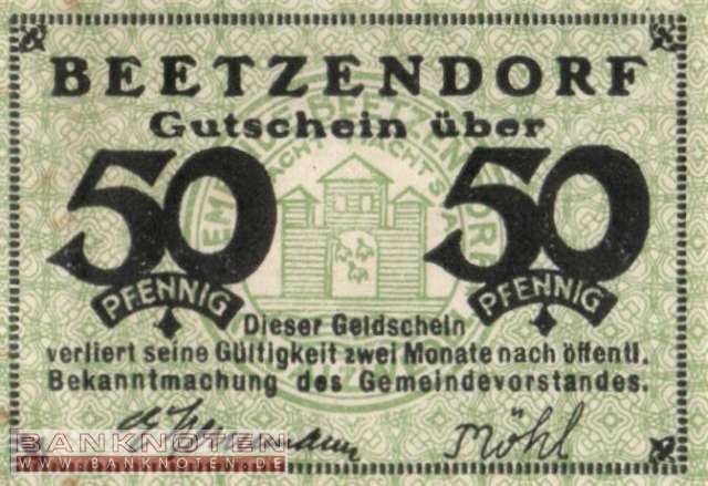 Beetzendorf - 50  Pfennig (#VAB015_1f_AU)