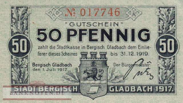 Bergisch-Gladbach - 50  Pfennig (#VAB025_1c_AU)