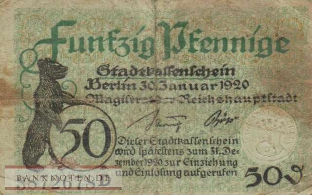 Berlin - 50  Pfennig (#VAB027_2b_VG)