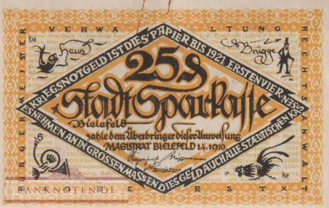 Bielefeld - 25  Pfennig (#VAB044_9d-2_AU)