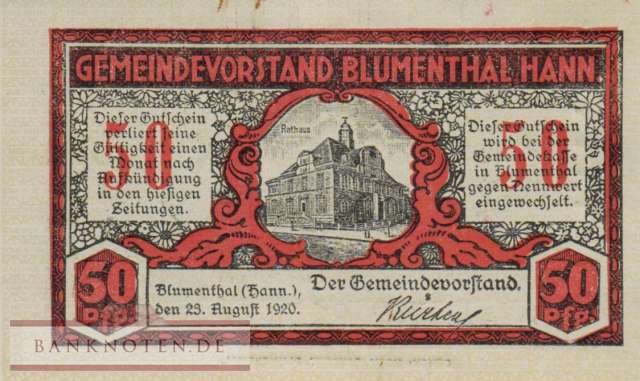 Blumenthal - 50  Pfennig (#VAB065_6b-2_AU)