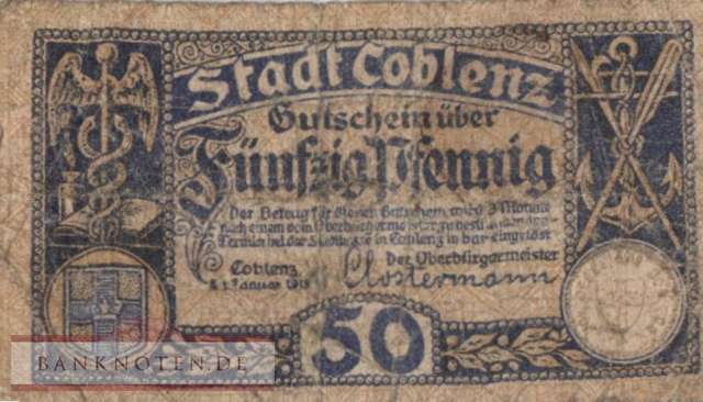 Coblenz - 50  Pfennig (#VAC019_5_VG)