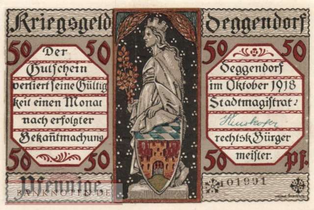 Deggendorf - 50  Pfennig (#VAD008_4b_UNC)