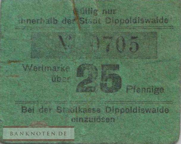 Dippoldiswalde - 25  Pfennig (#VAD020_2a_F)