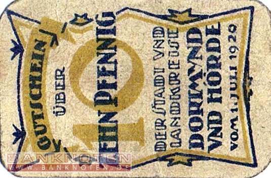 Dortmund und Hörde - 10  Pfennig (#VAD028_3a_AU)