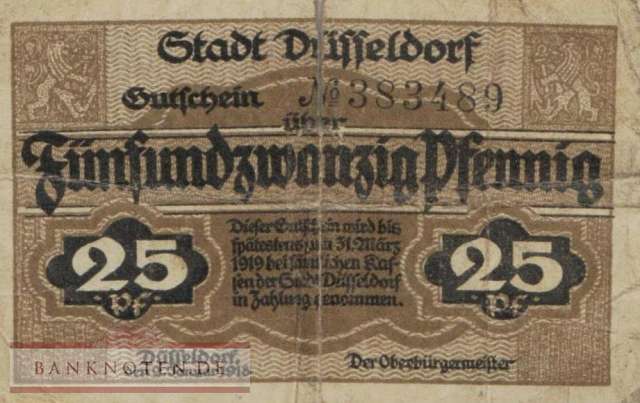Düsseldorf - 25  Pfennig (#VAD035_2a_G)