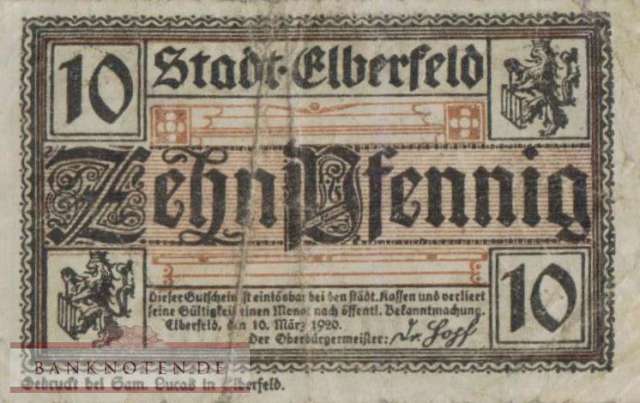Elberfeld - 10  Pfennig (#VAE013_8c_F)