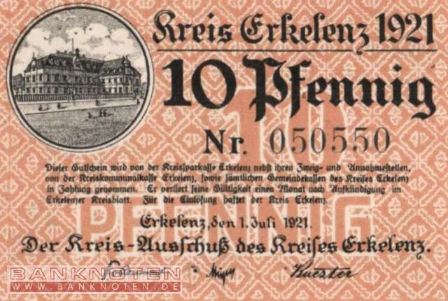Erkelenz - 10  Pfennig (#VAE024_12_UNC)
