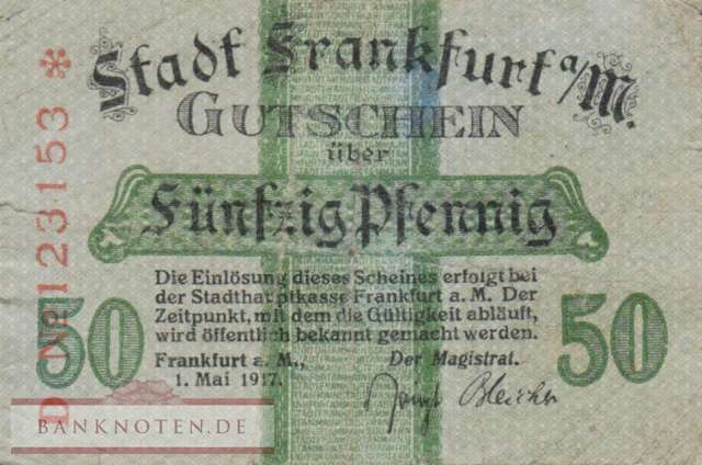 Frankfurt am Main - 50  Pfennig (#VAF016_1g_F)