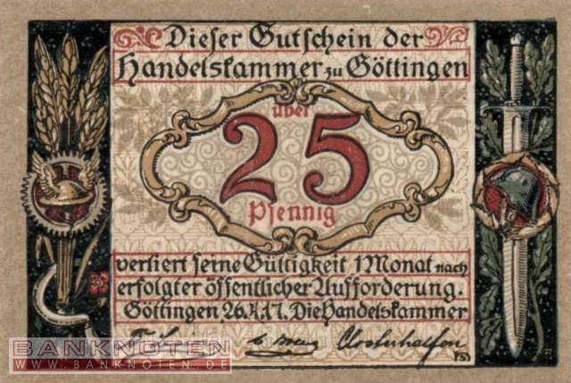 Göttingen - 25  Pfennig (#VAG025_3a_UNC)