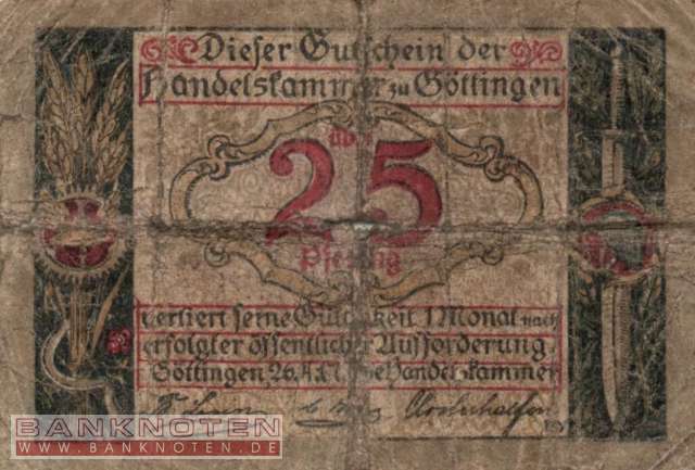 Göttingen - 25  Pfennig (#VAG025_3g_VG)