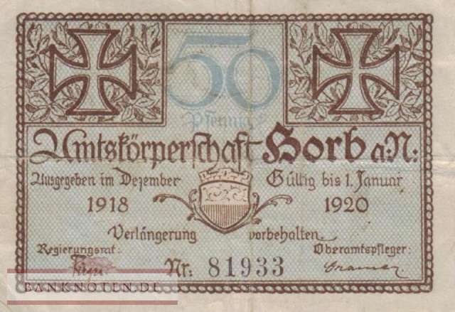 Horb - 50  Pfennig (#VAG053_1b_F)