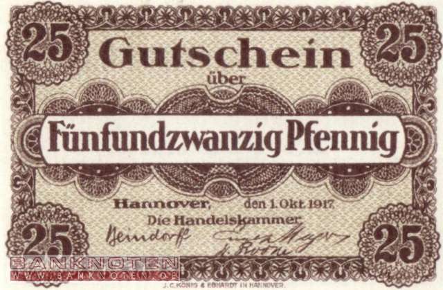 Hannover - 25  Pfennig (#VAH013_2a_UNC)