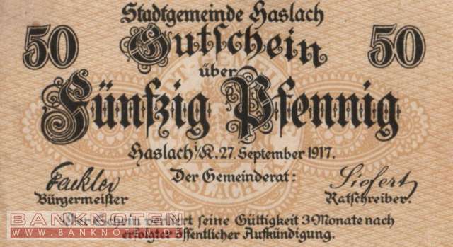 Haslach - 50  Pfennig (#VAH017_2_AU)
