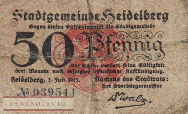 Heidelberg - 50  Pfennig (#VAH019_1b_VG)