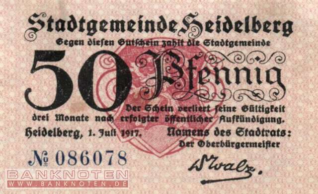 Heidelberg - 50  Pfennig (#VAH019_1b_XF)