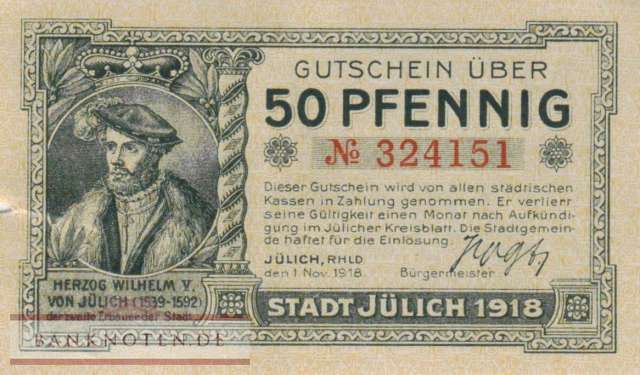 Jülich - 50  Pfennig (#VAJ010_2b_VG)