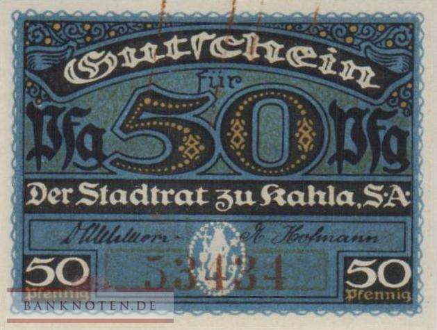 Kahla - 50  Pfennig (#VAK001_7c_AU)