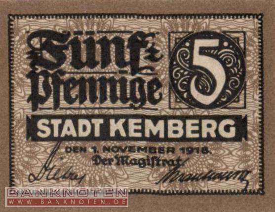 Kemberg - 5  Pfennig (#VAK019_1aD_UNC)