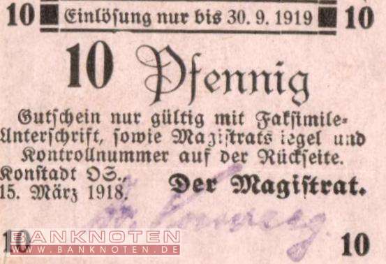 Konstadt - 10  Pfennig (#VAK043_4a_UNC)