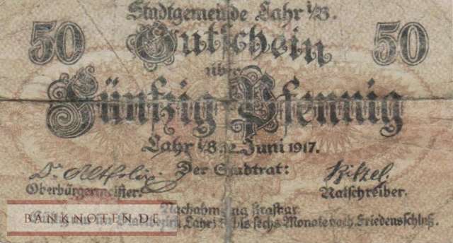 Lahr i. Br. - 50  Pfennig (#VAL006_4_VG)