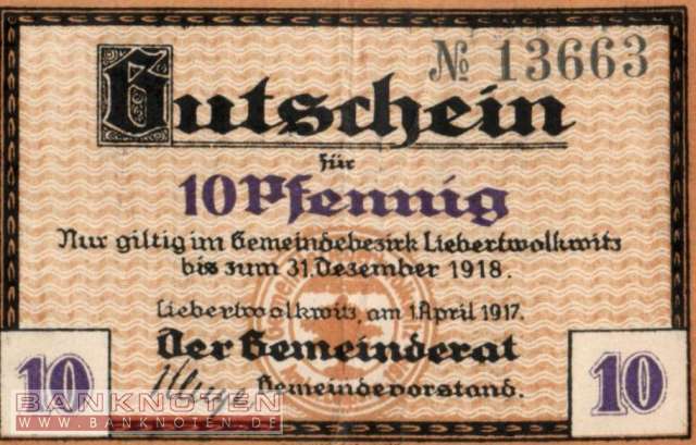 Liebertwolkwitz - 10  Pfennig (#VAL040_1b_VF)