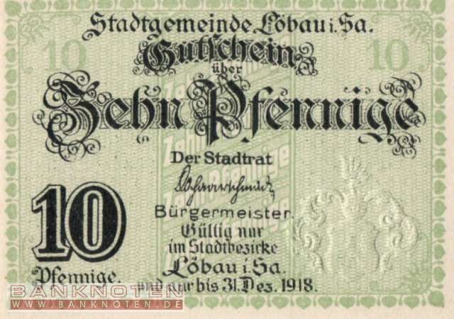 Löbau - 10  Pfennig (#VAL057_1a_UNC)