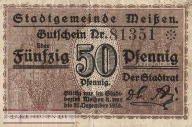 Meissen - 50  Pfennig (#VAM026_1_VF)