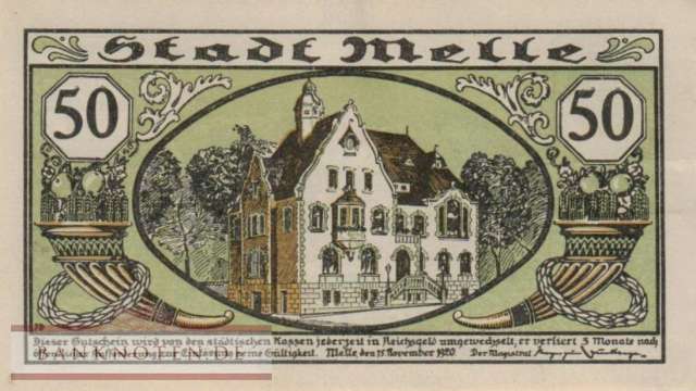 Melle - 50  Pfennig (#VAM027_7c_AU)