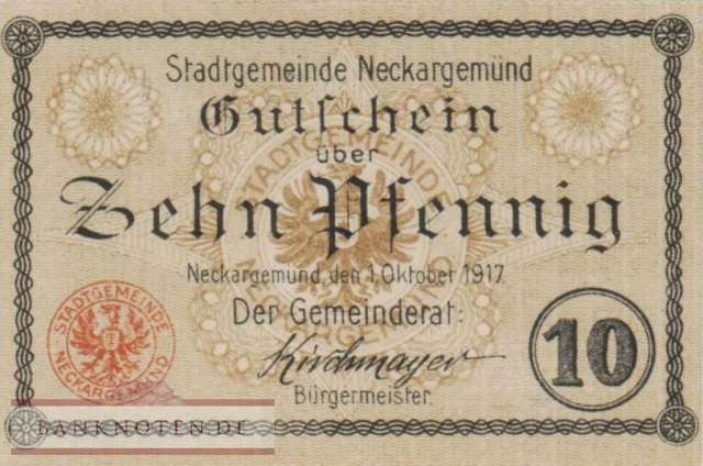 Neckargemünd - 10  Pfennig (#VAN006_1a_UNC)