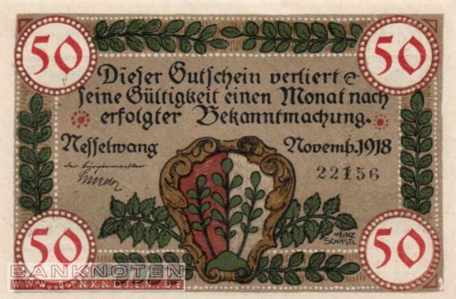 Nesselwang - 50  Pfennig (#VAN009_4e_UNC)