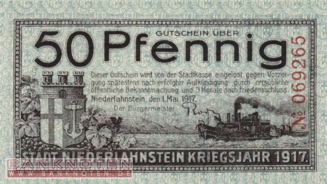 Niederlahnstein - 50  Pfennig (#VAN044_2_UNC)