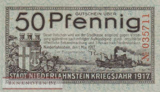 Niederlahnstein - 50  Pfennig (#VAN044_2_AU)