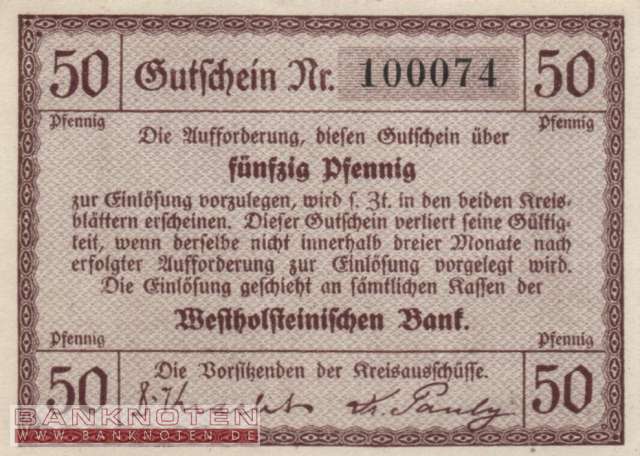 Norder- und Süderdithmarschen - 50  Pfennig (#VAN054_4b_UNC)