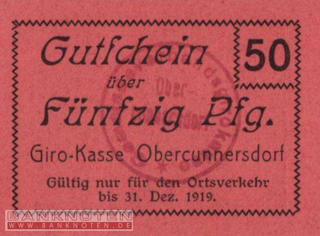 Obercunnersdorf - 50  Pfennig (#VAO002_2c_AU)