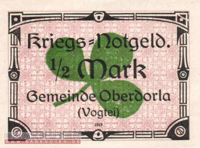Oberdorla - 1/2  Mark (#VAO003_8b_UNC)