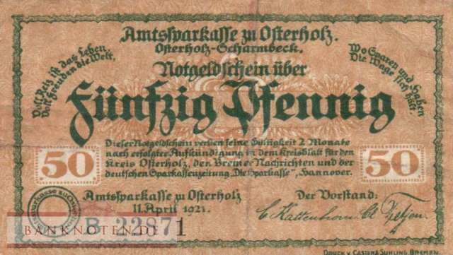 Osterholz - 50  Pfennig (#VAO029_3b_XF)