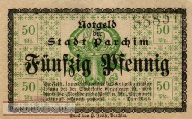 Parchim - 50  Pfennig (#VAP004_6_UNC)