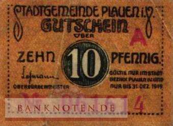 Plauen - 10  Pfennig (#VAP026_5i_VF)