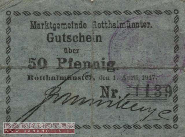Rotthalmünster - 50  Pfennig (#VAR050_1_VG)