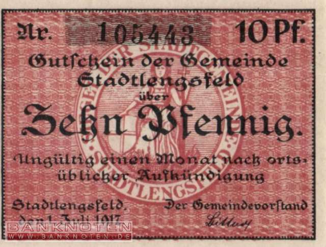 Stadtlengsfeld - 10  Pfennig (#VAS098_7c_UNC)