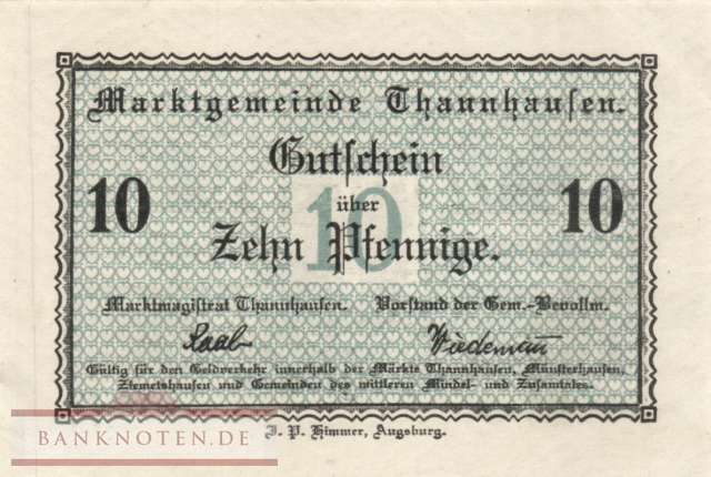 Thannhausen - 10  Pfennig (#VAT008_4a_AU)