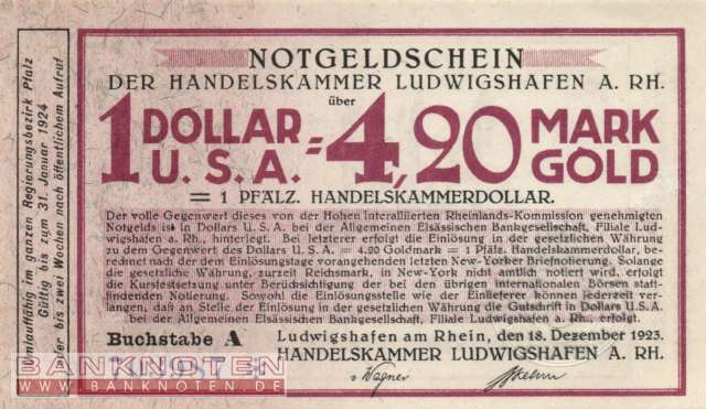 Ludwigshafen - 4,20  Goldmark (#WBN_L033-1_UNC)