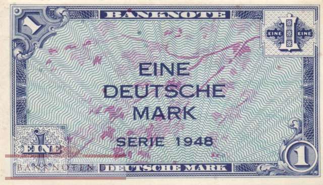 Germany - 1  Deutsche Mark (#WBZ-02_AU)