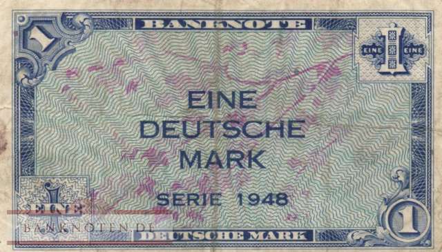 Deutschland - 1  Deutsche Mark (#WBZ-02_F)