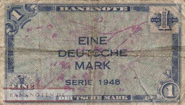Deutschland - 1  Deutsche Mark (#WBZ-02_VG)