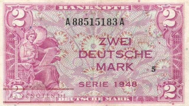 Germany - 2  Deutsche Mark (#WBZ-03a_VF)